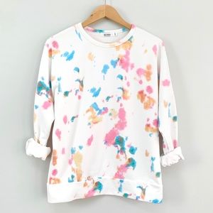 Belinda Tie Dye Crew Neck Sweatshirt Sz M